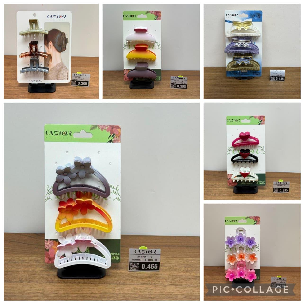 HAIR CLIPS - 3 PCS